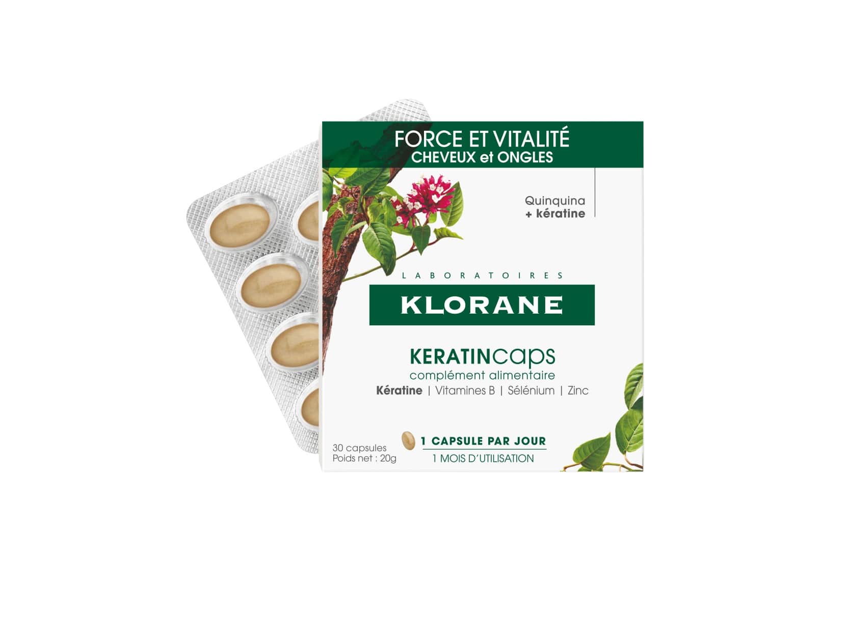 Klorane KeratinCaps 30 Cápsulas